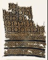Textile fragment with S-shapes, rosettes, and flowers