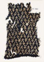 Textile fragment with linked chevrons and trefoils (EA1990.30)
