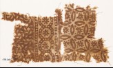Textile fragment with rosettes, roundels, and quatrefoils