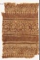 Textile fragment with rosettes, half-rosettes and bodhi leaves