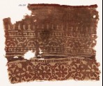 Textile fragment with rosettes, half-rosettes, and bodhi leaves (EA1990.335)