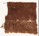 Textile fragment with dots and stylized trees (EA1990.347)