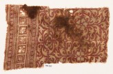 Textile fragment with leaves and flowers (EA1990.365)