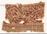 Textile fragment with vines and flowers (EA1990.369)