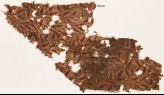 Textile fragment with tendrils and dots