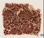 Textile fragment with flower-heads, leaves, and stalks (EA1990.412)