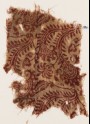 Textile fragment with stalks, tendrils, and rosettes