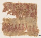 Textile fragment with flower and interlace