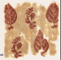 Textile fragment with trees and flowering plants (EA1990.439)