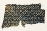 Textile fragment with serrated crosses