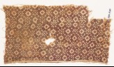 Textile fragment with rosettes and lobed diamond-shapes