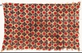 Textile fragment with Maltese crosses and floral shapes