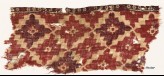 Textile fragment with diamond-shapes and lobed squares (EA1990.507)
