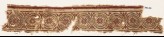 Textile fragment with rosettes in dotted circles (EA1990.516)