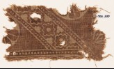 Textile fragment with linked diamond-shapes (EA1990.530)