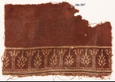 Textile fragment with stylized trees and possibly columns (EA1990.545)