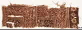 Textile fragment with dotted vine and stylized tendrils (EA1990.559)