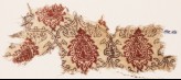 Textile fragment with tendrils, leaves, and trefoils
