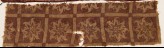 Textile fragment with squares and flowers