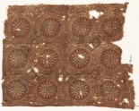 Textile fragment with linked circles and stars