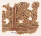 Textile fragment with squares, tendrils, and crosses (EA1990.730)