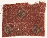 Textile fragment with medallions and tendrils