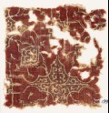 Textile fragment with lobed medallions
