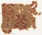Textile fragment with medallions and dotted tendrils (EA1990.776)