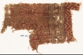 Textile fragment with medallions, quatrefoil, and rosettes