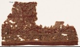 Textile fragment with leaves and quatrefoils (EA1990.801)