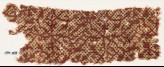 Textile fragment with interlacing tendrils and dots (EA1990.833)