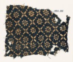 Textile fragment with flowers, dots, and rosettes (EA1990.85)