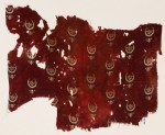 Textile fragment with crescents and Turkish script