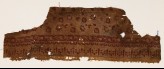 Textile fragment with flowers and vines