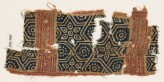 Textile fragment with stars and hexagons (EA1990.925)