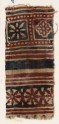 Textile fragment with squares and rosettes (EA1990.928)