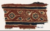 Textile fragment with leaves, rosette, and diamond-shape (EA1990.929)