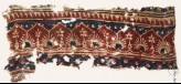 Textile fragment with arches, palmettes, and flowers (EA1990.943)