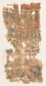 Textile fragment with hearts, trefoils, and quatrefoils