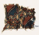 Textile fragment with flowers and leaves (EA1990.967)
