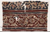 Textile fragment with vines and flowers