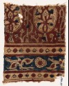 Textile fragment with stylized trees and leaves (EA1990.997)
