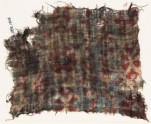 Textile fragment, possibly with medallions and cartouches