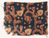 Textile fragment with tendrils, leaves, and flowers (EA1990.1022)