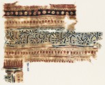 Textile fragment with vine and dots