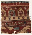 Textile fragment with arches, plants, and stars (EA1990.1071)