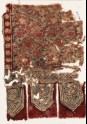 Textile fragment with circles, flowers, and tabs (EA1990.1073)