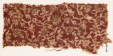 Textile fragment with tendrils, leaves, and flowers (EA1990.1094)