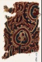 Textile fragment with stylized trees, and fruits or flowers (EA1990.1131)
