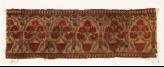 Textile fragment with flowers in pots (EA1990.1160)